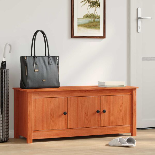 vidaXL Szafka na buty Woskowy Brąz 110 x 38 x 45,5 cm