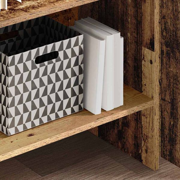 vidaXL Szafka na książki Stare drewno 60 x 35 x 180 cm