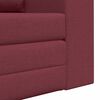 vidaXL Sofa Bed 60cm Czerwone wino tkanina