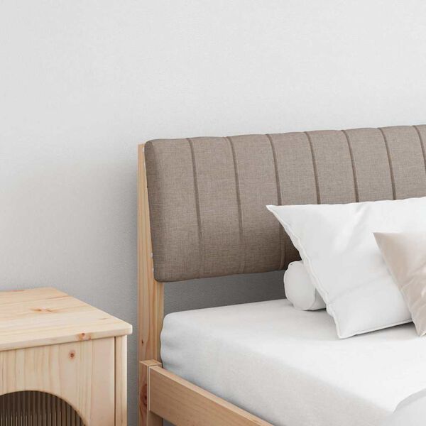 vidaXL Tapicerowane wezgłowie Ciemnoszary 200 cm Lite drewno sosnowe