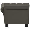 vidaXL Sofa dla psa, ciemnoszara, 83x45x42 cm, sztuczna sk&oacute;ra