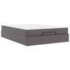 vidaXL Rama ł&oacute;żka z materacem Inny 2 pcs Szary PVC