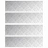vidaXL Stopień 4 szt. 70 x 20 cm Srebrny Aluminium Prostokątny