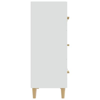 vidaXL Komoda, biała, 70x34x90 cm, materiał drewnopochodny