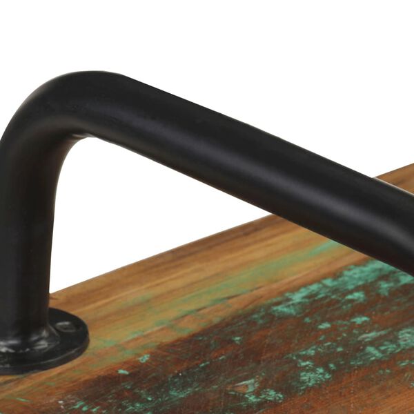 vidaXL Ławka, 110 cm, lite drewno odzyskane