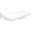 vidaXL Blat do łazienki, 80x40x1,5 cm, surowe lite drewno