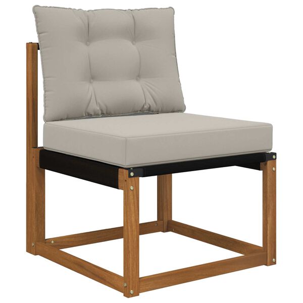 vidaXL Poduszka do sofy na zewnątrz 2 pcs Szary Poliester