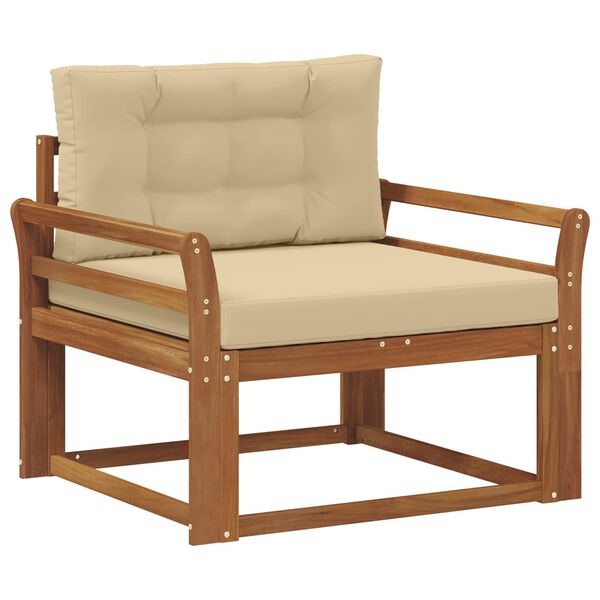 vidaXL Środkowa sofa ogrodowa Lite Drewno Akacji Naturalny