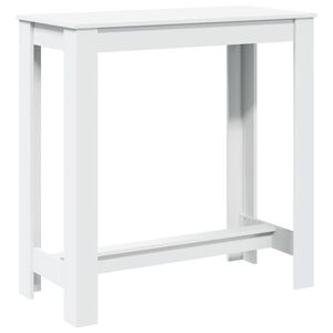 vidaXL Stolik barowy, biały, 102x50x103,5 cm, materiał drewnopochodny