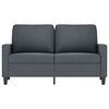 vidaXL Sofa 2-osobowa, ciemnoszary, 120 cm, tapicerowana aksamitem