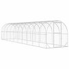vidaXL Kurnik srebrny 1000 x 200 x 200 cm Stal ocynkowana
