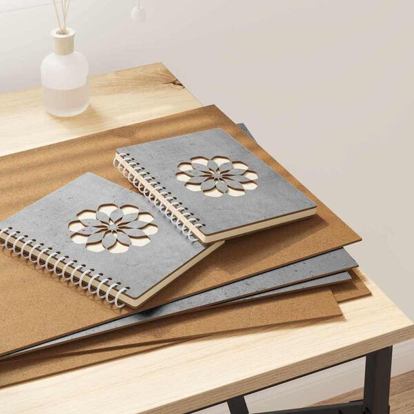 vidaXL Panele dekoracyjne 12 pcs Betonowy szary 30 x 42 x 0.3 cm