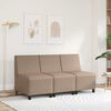 vidaXL | Modułowa sofa bez podłokietnik&oacute;w | Cappuccino 55 x 74 x 82 cm