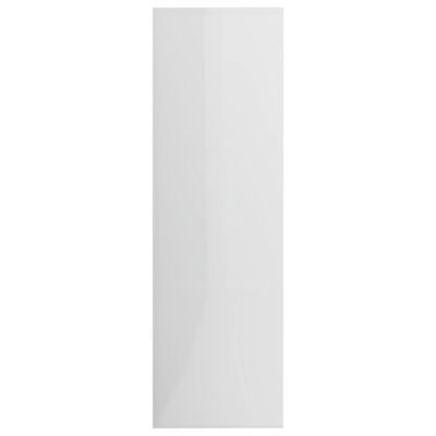 vidaXL Regał, biały na wysoki połysk, 98x30x98 cm, płyta wiórowa
