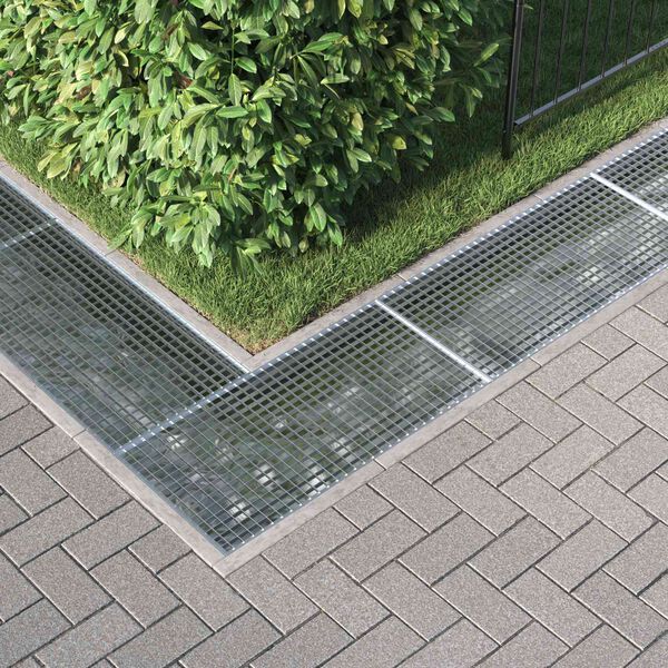 vidaXL Ruszt Srebrny 100 x 50 x 2 cm Stal ocynkowana na gorąco