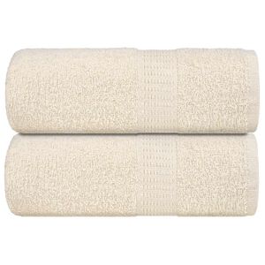 vidaXL Ręczniki, FROGN, 2 szt., kremowe, 30x30 cm, 360 g/m&sup2;