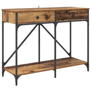 vidaXL Konsola Stare drewno 100 x 39 x 78,5 cm Drewno inżynieryjne