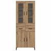 vidaXL Highboard z szufladą Dąb rzemieślniczy 69,5 x 34 x 180 cm