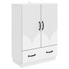 vidaXL Bufet Biały 66 x 34,5 x 92 cm Drewno inżynieryjne