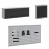 vidaXL Zestaw szafek roboczych z szufladą Z blokadą 8 pcs Czarny