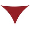 vidaXL Tr&oacute;jkątny żagiel ogrodowy, tkanina Oxford, 3x3x4,24 m, czerwony