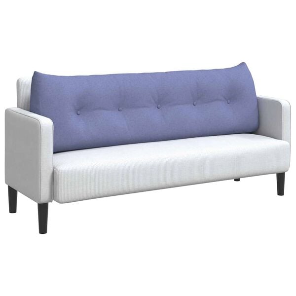 vidaXL Poduszka na plecy Niebieski dżins 160 x 24 x 50 cm tkanina