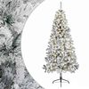 vidaXL Sztuczna choinka z zawiasami 210 cm 300 LED Ciepła biel