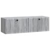 vidaXL Szafka RTV montowana na ścianie Szary Sonoma 98 x 31 x 30 cm