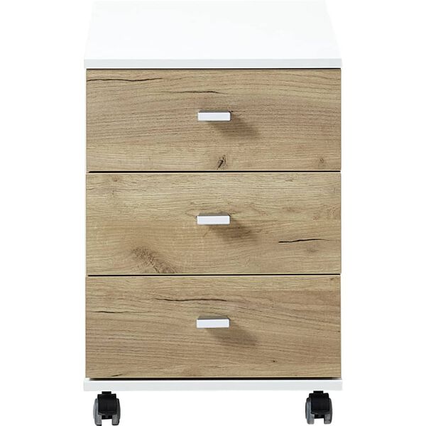 Germania Szafka na k&oacute;łkach Altino, 40x48,9x56,9 cm, dąb Navarra i biel