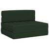 vidaXL Składana Sofa Ł&oacute;żko Ciemnozielony 70 x 72 x 60 cm tkanina