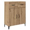 vidaXL Highboard z szufladą Dąb rzemieślniczy 69,5 x 34 x 180 cm