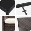 vidaXL Zestaw do jadalni w ogrodzie 3 pcs Brązowy polirattan