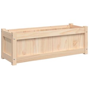 vidaXL Donica ogrodowa, 90x31x31 cm, lite drewno sosnowe