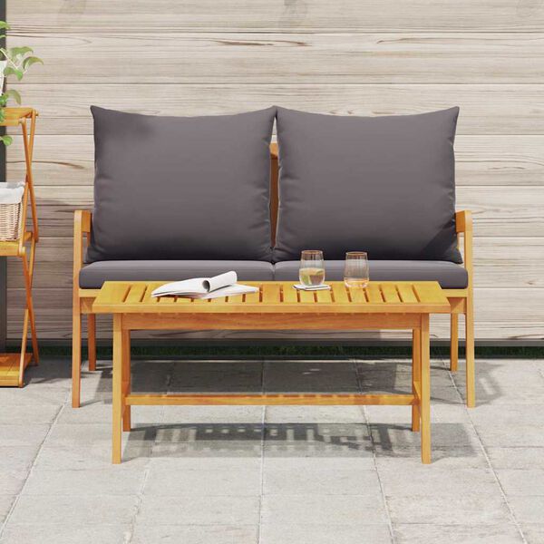 vidaXL Zestaw bistro 2 pcs Olej Naturalny Lite Drewno Akacji