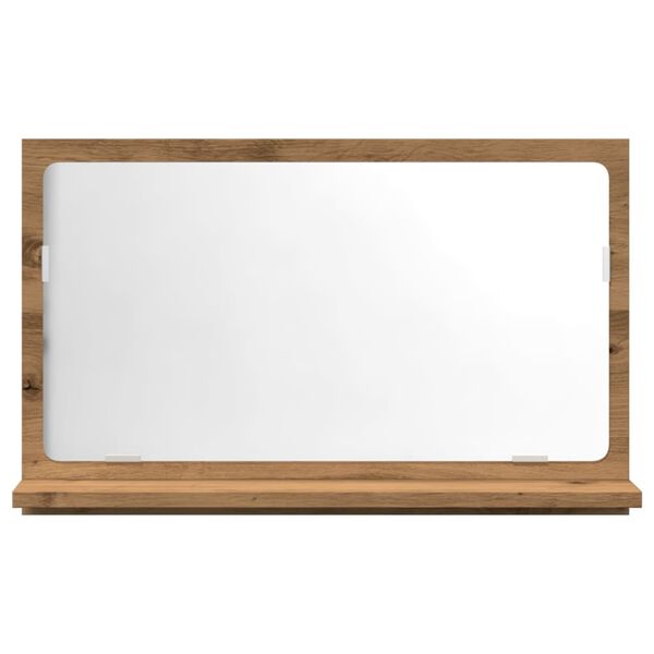 vidaXL Szafka łazienkowa z lustrem, dąb artisan, 60x11x37 cm