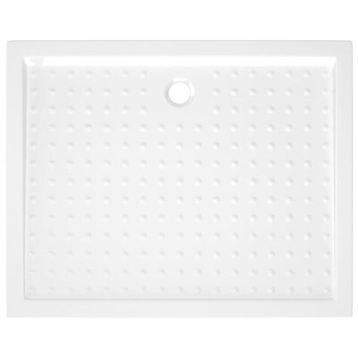 vidaXL Brodzik prysznicowy z wypustkami, biały, 80x100x4 cm, ABS