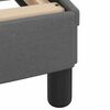 vidaXL Rama ł&oacute;żka, Dover, ciemnoszara, 160x200 cm, obita tkaniną