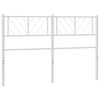 vidaXL Metalowe wezgłowie, białe, 120 cm