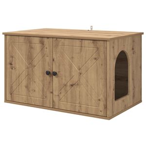 vidaXL Koty Dom Dąb artisian 85 x 55 x 50,5 cm Drewno inżynieryjne