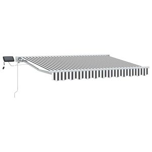 vidaXL Ręczny ramowy zewnętrzny markizowy z LED 2,5 x 2 m