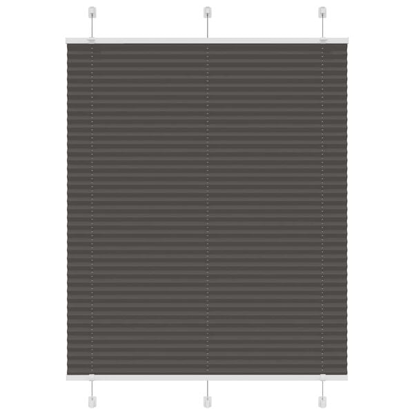 vidaXL Roleta plisowana czarna 110x100 cm Szerokość tkaniny 109,4 cm