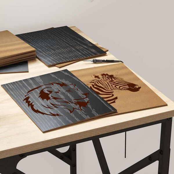 vidaXL Panele dekoracyjne 150 pcs Czarny Dąb 21 x 30 x 0,27 cm