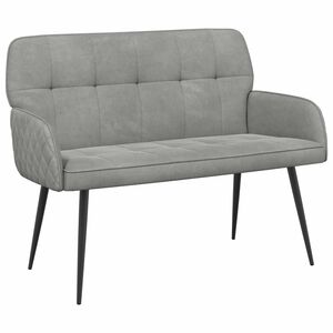 vidaXL Sofa dwuosobowa na metalowych n&oacute;żkach 2-osobowy jasnoszary