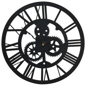 vidaXL Zegar ścienny, czarny, 30 cm, akrylowy