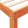 vidaXL Łóżko z regałem, bez materaca, woskowy brąz, 100x200 cm, sosna