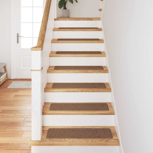 vidaXL Mats antypoślizgowe na schody 15 pcs Ż&oacute;łty 75 x 20 cm PP