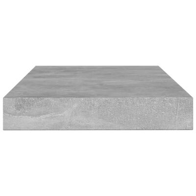 vidaXL Półki na książki, 8 szt., szarość betonu, 100x10x1,5 cm, płyta