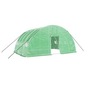 vidaXL Szklarnia ze stalową ramą, zielona, 24 m&sup2;, 6x4x2,85 m
