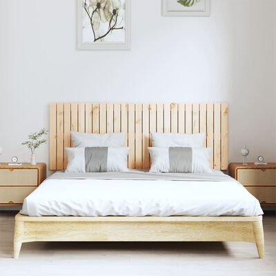 vidaXL Wezgłowie łóżka, 159,5x3x60 cm, lite drewno sosnowe