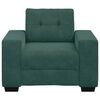 vidaXL Sofa Fotel Ciemnozielony 100x78x80 cm Aksamit